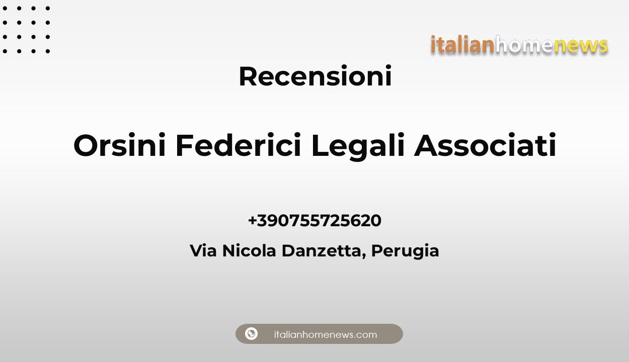 Recensioni di Orsini Federici Legali Associati, Via Nicola Danzetta, Perugia
